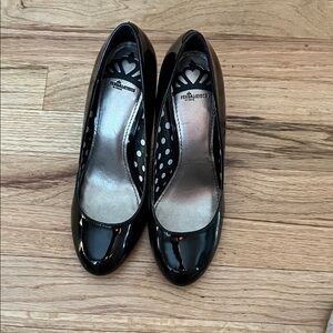 Fergalicious Glossy Black Heels